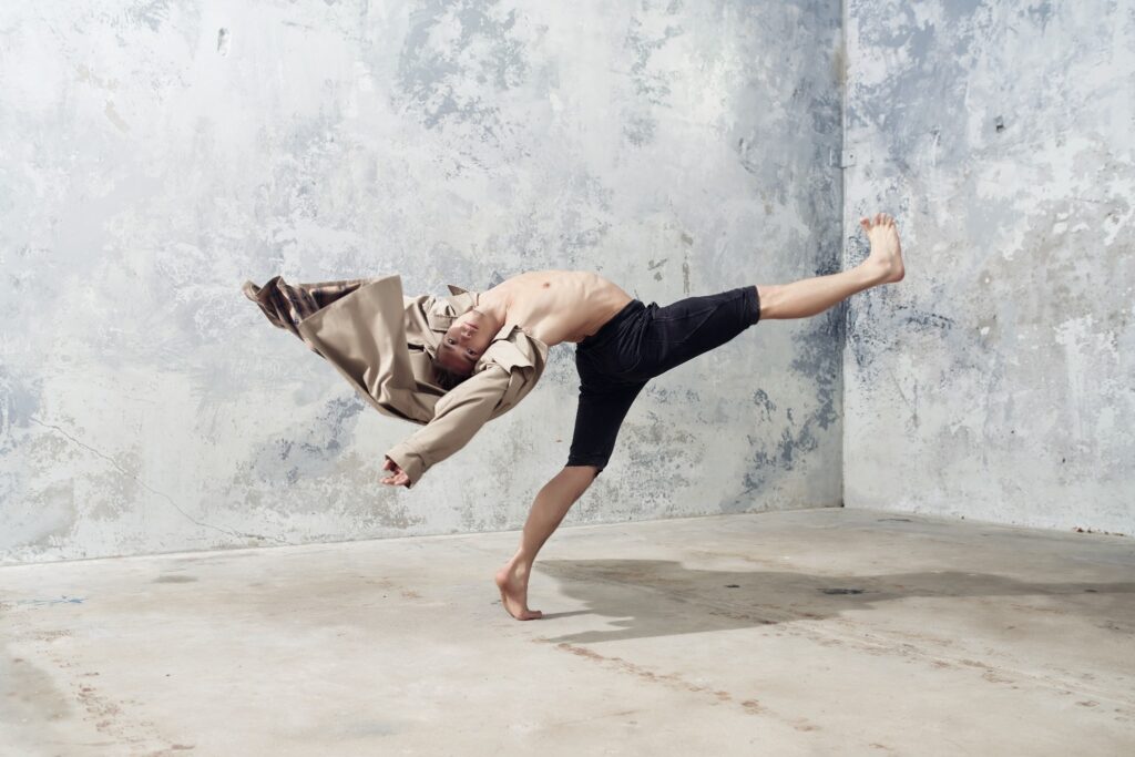 Dancer Practice before performance